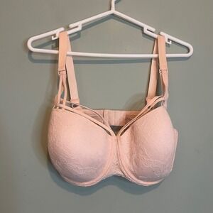 Marlies Dekkers Womens Padded Underwire Lingerie Undressed Bra Pink Size 38f